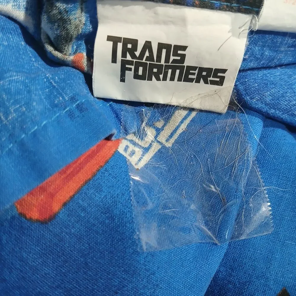 Vintage Transformers Bed Sheet  Size Twin Optimus Prime Bumblebee 2007 Movie